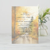 秋の秋フォレストウォーター結婚カラー 招待状 (スタンド正面)