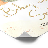 秋の秋フローラカボチャベビーは甘い ポスター (角)