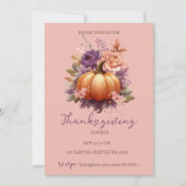 秋の秋フローラカボチャンスサンクスディナー 招待状 (正面)