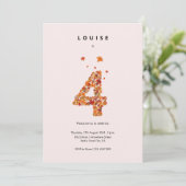 秋の秋フローラガーデン4th誕生日の美学 招待状 (スタンド正面)