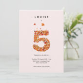 秋の秋フローラガーデン5th誕生日エステティック 招待状 (スタンド正面)