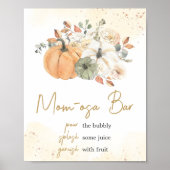 秋の秋フローラパンプキンモマオサバー ポスター (正面)