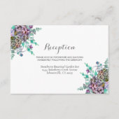 秋の秋フローラパンプキ結婚ンズ エンクロージャーカード (正面)