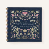 秋の秋フローラフォークジャーナルノートブック ノートブック (正面)