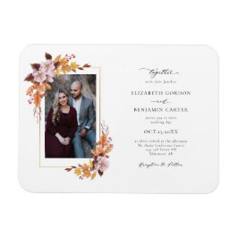 秋の秋フローラ結婚の紅葉の台本の写真 マグネット