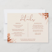 秋の秋フローラ結婚の詳細情報 招待状 (正面)