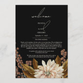 秋の秋フローラ結婚ブラックの旅程 プログラム (正面)