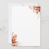 秋の秋フローラ金ゴールド結婚スクリプト セーブザデート (裏面)