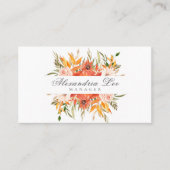 秋の秋フローラ 名刺 (正面)