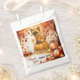 秋の秋ベビーシャワー猫好き フェイバーバッグ