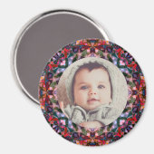 秋の秋ベビー祖父母のギフトフォトフレーム マグネット (正面/裏面)