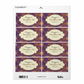 秋の秋ベーキングラベル ラベル (フルシート)