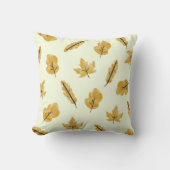 秋の秋メープル離れのパターン クッション (正面)