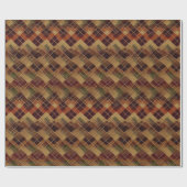 秋の秋モダンパタアーガイルーンNo19 ラッピングペーパー (フラット)