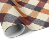 秋の秋モダンパタアーガイルーンNo3 ラッピングペーパー (ロールコーナー)