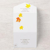 秋の秋ラブオールインワン結婚式招待状 オールインワン招待状 (外側)