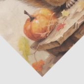 秋の秋リスとカボチャ 薄葉紙 (詳細)