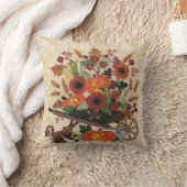 秋の秋リスフェスティバルかわいいシックスタイリッシュ クッション (ブランケット)