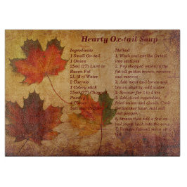 秋の秋レシピテーマ カッティングボード