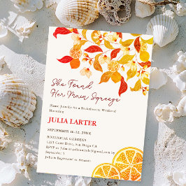 秋の秋レモンティーパーティーバチェロレッテ 招待状