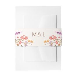 秋の秋ワイルドフラワー結婚ズ 招待状ベリーバンド