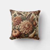 秋の秋ヴィンテージフローラパンプキン クッション (正面)