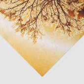 秋の秋収穫の木の金ゴールド茶色 薄葉紙 (詳細)