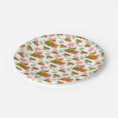 秋の秋収穫感謝祭 ペーパープレート (アングル)