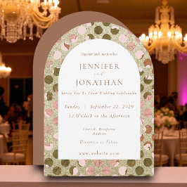 秋の秋季節結婚式招待状 招待状