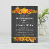 秋の秋引っ越し祝いパーティー招待状 招待状 (スタンド正面)