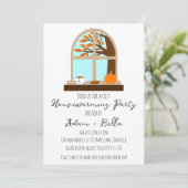 秋の秋引っ越し祝いパーティー招待状 招待状 (スタンド正面)