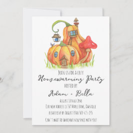 秋の秋引っ越し祝いパーティー招待状 招待状