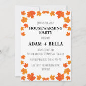 秋の秋引っ越し祝いパーティー招待状 招待状 (正面)