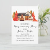 秋の秋引っ越し祝いパーティー招待状 招待状 (スタンド正面)