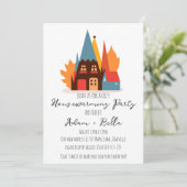 秋の秋引っ越し祝いパーティー招待状 招待状 (スタンド正面)