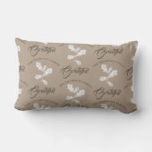 秋の秋感謝の葉タウペプレイド ランバークッション (裏面)