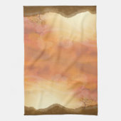 秋の秋感謝祭シーンキッチンタオル キッチンタオル (縦)