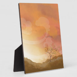 秋の秋感謝祭シーン装飾プラーク フォトプラーク