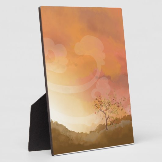 秋の秋感謝祭シーン装飾プラーク フォトプラーク (側面)