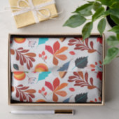 秋の秋感謝祭ハロウィンパターン 薄葉紙 (ギフト)