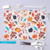 秋の秋感謝祭ハロウィンパターン 薄葉紙 (クラフト)