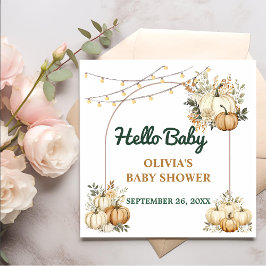 秋の秋感謝祭パーティーベビーシャワー スタンダードカクテルナプキン