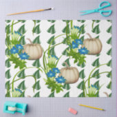 秋の秋感謝祭ホワイトパンプキンフローラ 薄葉紙 (クラフト)