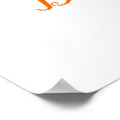 秋の秋服ラインガールベビーシャワーへようこそ ポスター (角)