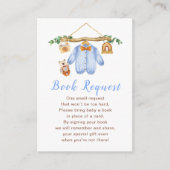 秋の秋服ラインボーイベビーシャワー エンクロージャーカード (正面)