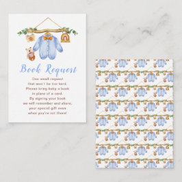 秋の秋服ラインボーイベビーシャワー エンクロージャーカード