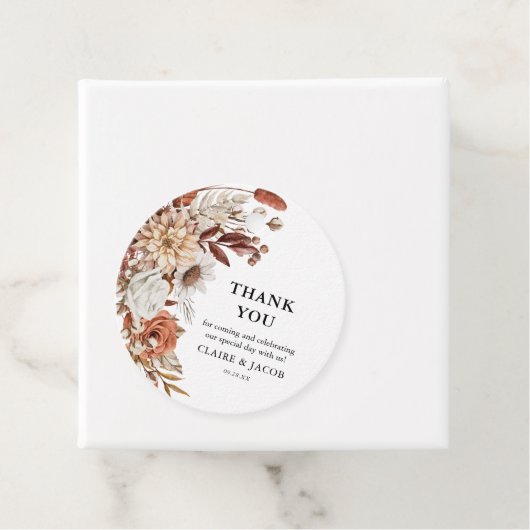 秋の秋水の色フローラ結婚の感謝 フェイバータグ (インサイチュ)