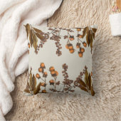 秋の秋水彩葉葉 クッション (ブランケット)