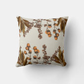 秋の秋水彩葉葉 クッション (裏面)