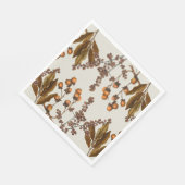 秋の秋水彩葉葉 スタンダードランチョンナプキン (角)